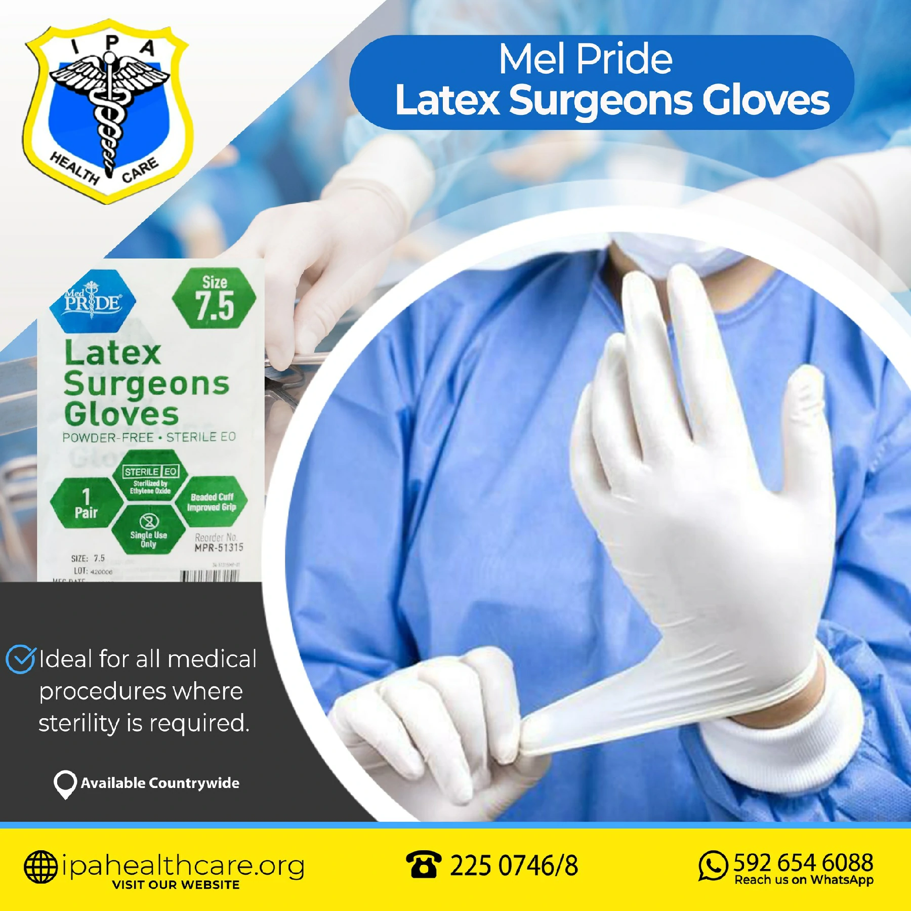 Sterile Surgeon Gloves